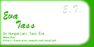 eva tass business card